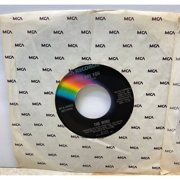 The Who 45 Record Lot of 3 Rock Who Are You Pinball Wizard Squeeze Box - Picture 5 of 8